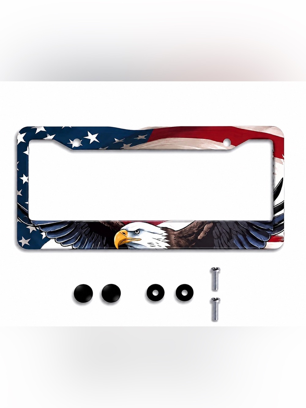 American Flag - Eagle License Plate Frame Brand New
